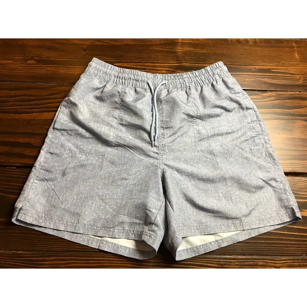 Nina Capri Shorts, Women's Size Large, Grayish Blue White, Activewear